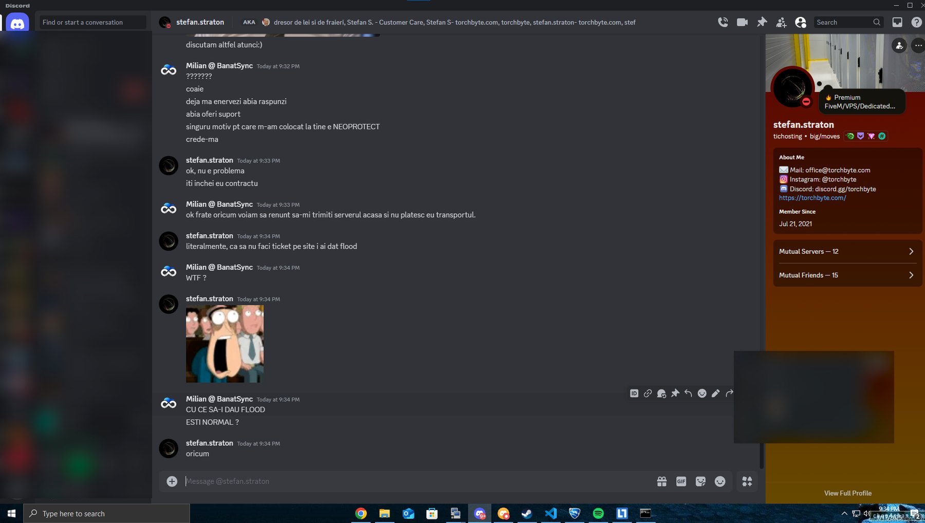 17.01.2025 · the same conversation, on the stefan.straton profile (tichosting · torchbyte.com).